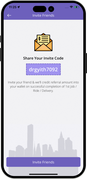 invite friends to download app