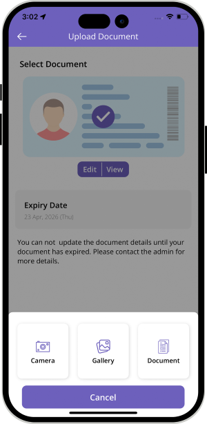 Service providers upload ID documents from panel