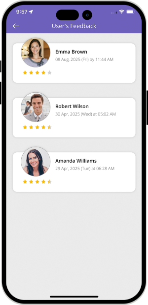 driver see user feedback