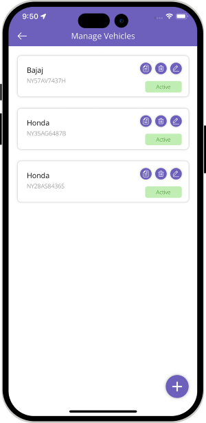 driver manage vehicle
