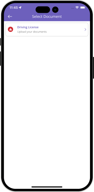 driver select necessary documents