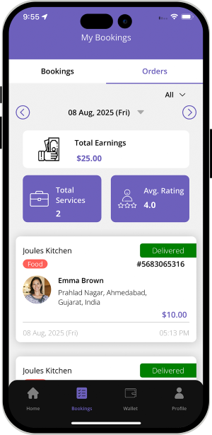 driver check already delivered order history
