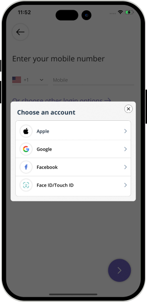 Choose Face ID