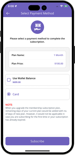 subscription payment