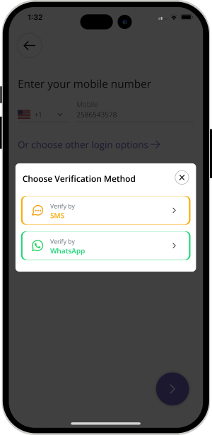 Select booking location