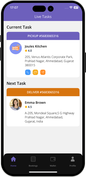delivery driver see order picup address delivery driver see order picup address