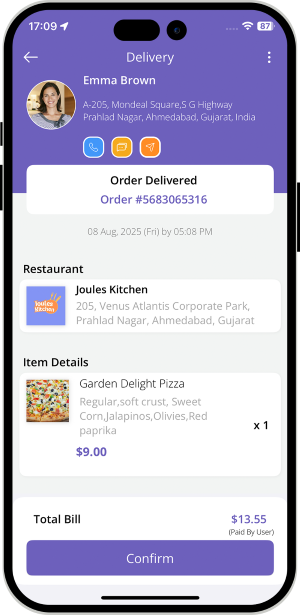 driver see the address of the recipient driver see the address of the recipient