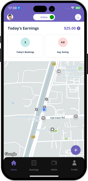 Driver set his availability Driver set his availability