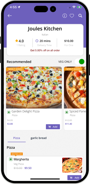 user check Restaurant/Store menu user check Restaurant/Store menu
