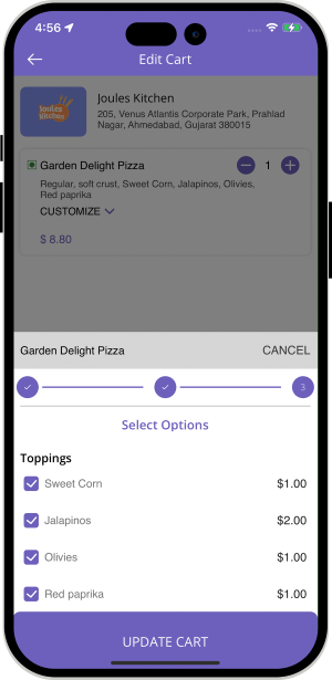 user add toppings user add toppings