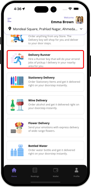 delivery runner
