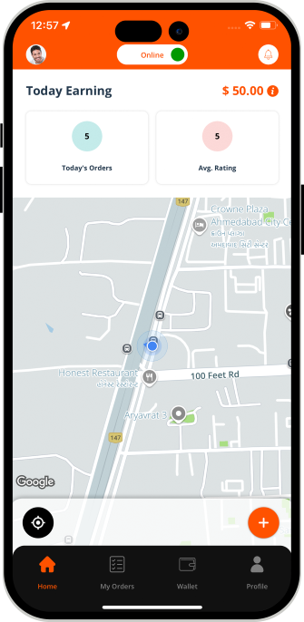 Driver set his availability