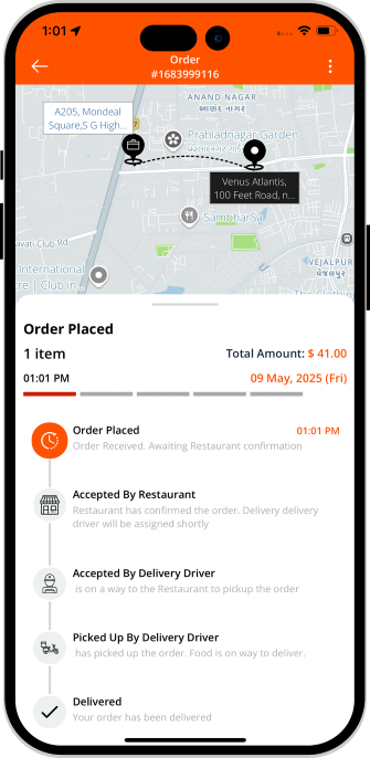 user track the order