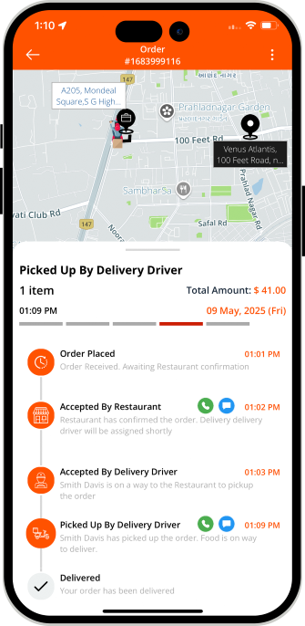 user see the status of the driver