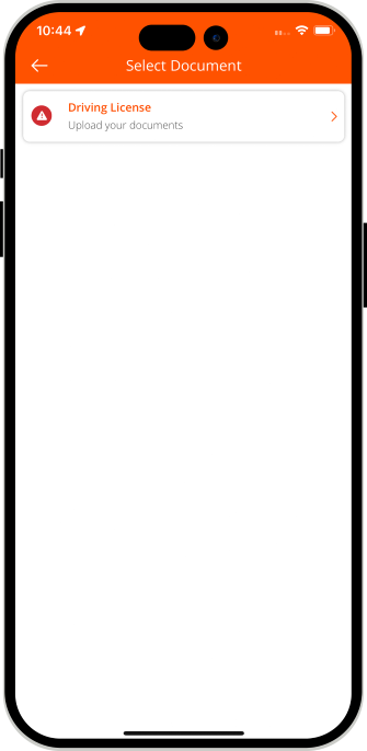 driver select necessary documents