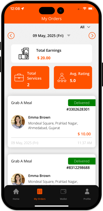 driver check already delivered order history