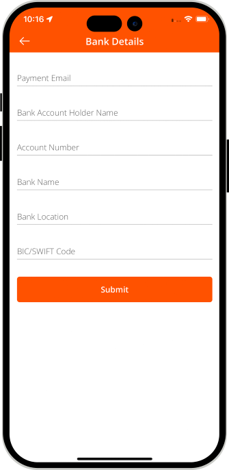 driver fill bank details