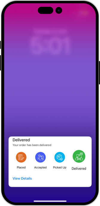 Graphical in app notification