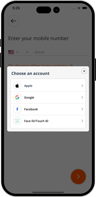 Choose Face ID