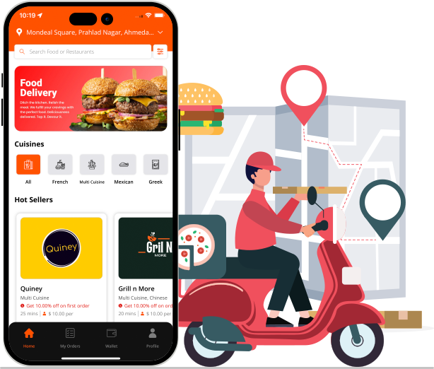 how food delivery app work?