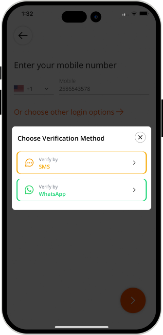 Select booking location