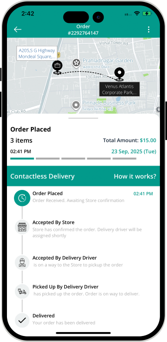 user track the order