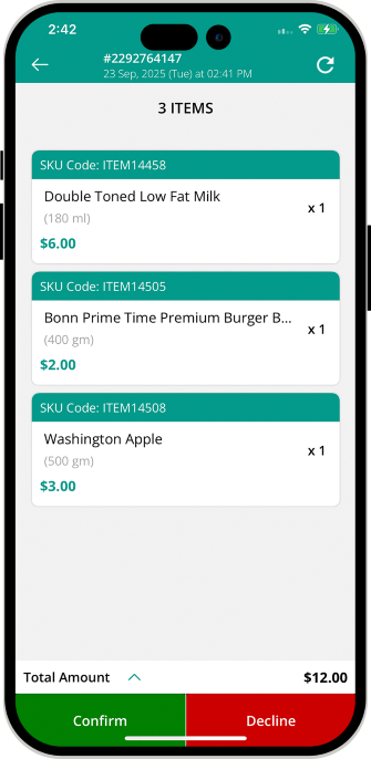 driver rate & review to customer & Store