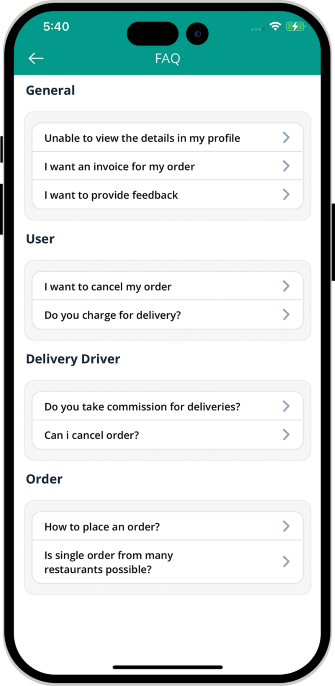 help when issues with delivery
