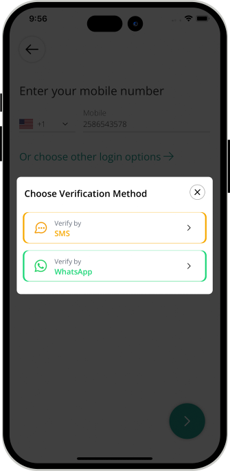 Select booking location