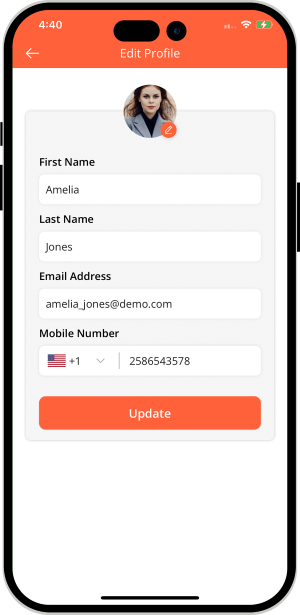 User can edit their profile