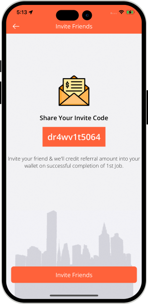 invite friends to download app