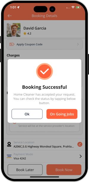 Select booking location