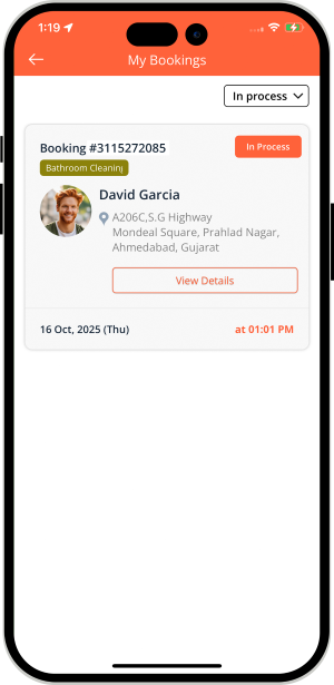 Select booking location