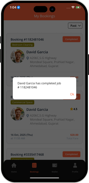 Select booking location