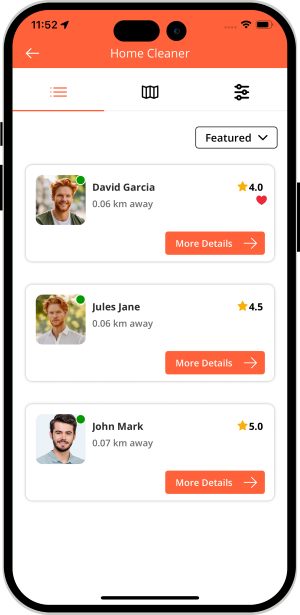 choose service categories