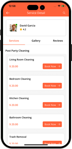 choose service categories