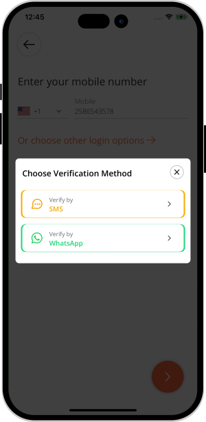 Select booking location