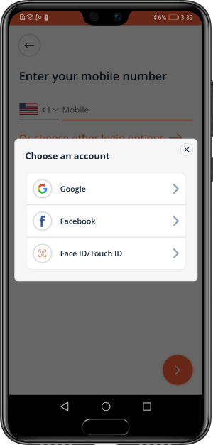 Select booking location
