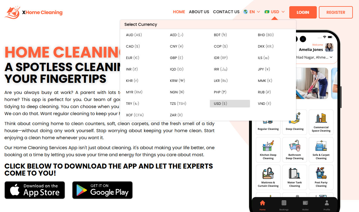 Choose Your Currency