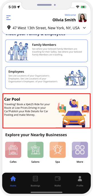choose service categories