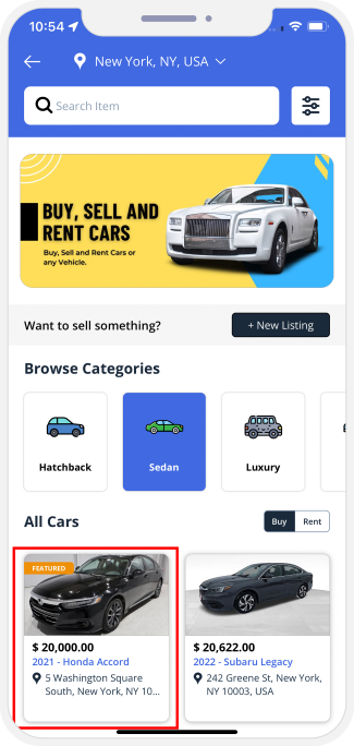choose service categories