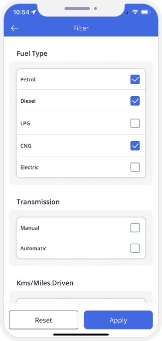 choose service categories