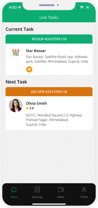 slide to begin job