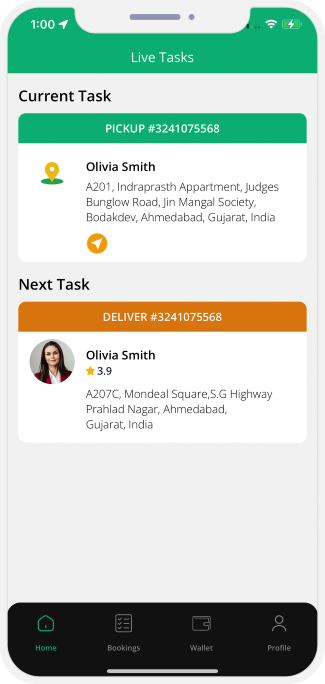 slide to begin job