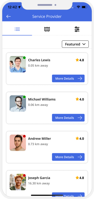 choose service categories