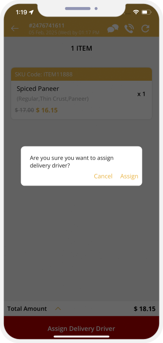 assign driver