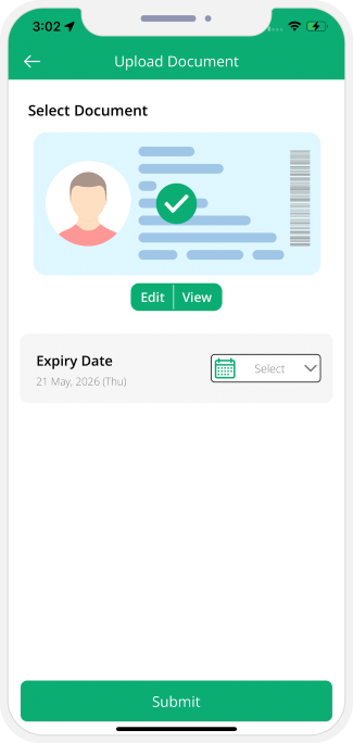 Service providers upload ID documents from panel