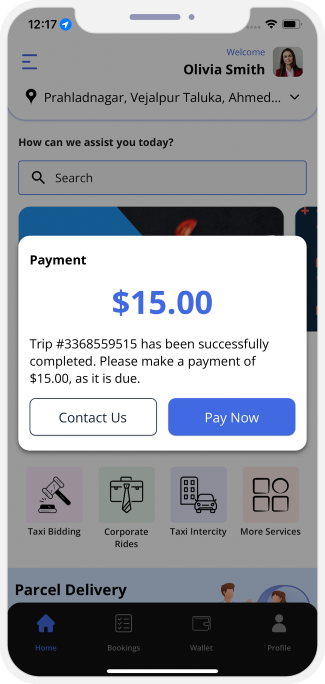 Select booking location
