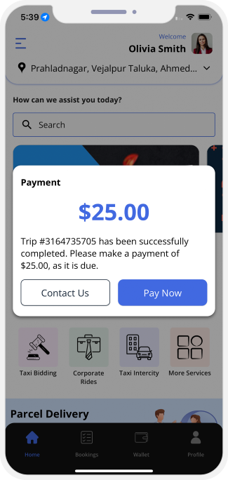 Select booking location