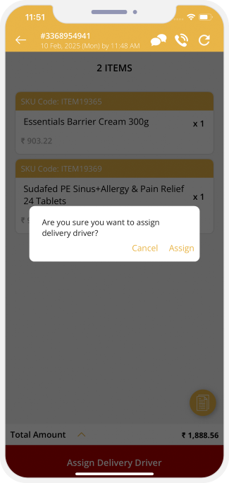 assign driver